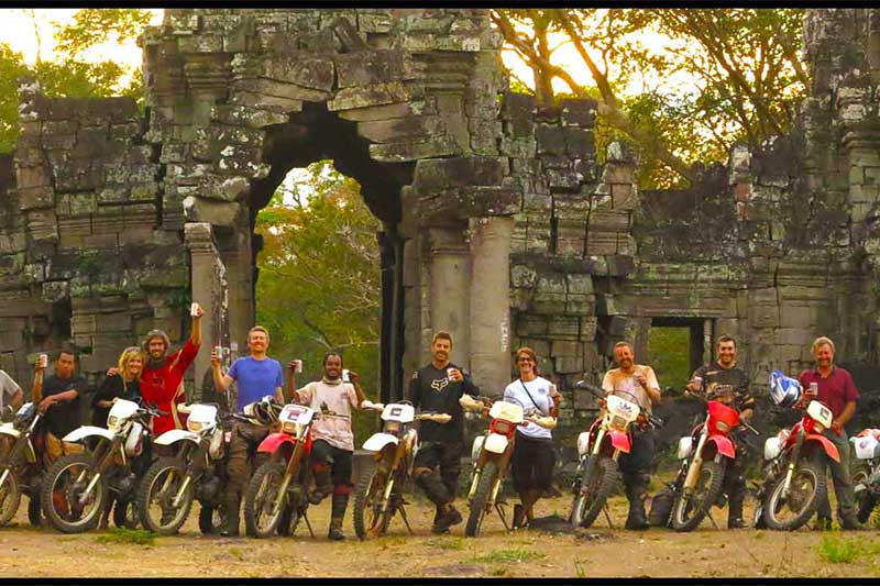 Motor tour in Cambodia