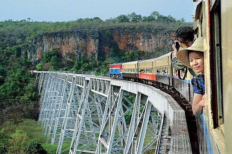 Train in Myanmar