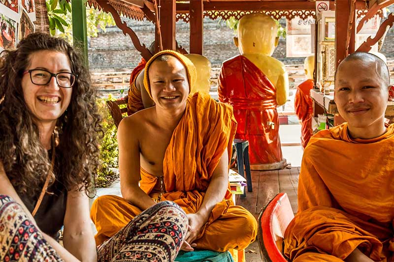 Monk chat in Thailand