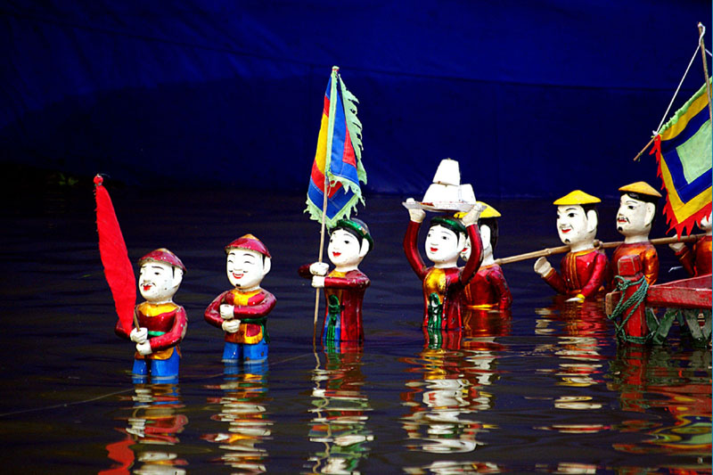 Water puppet in Hanoi, Vietnam