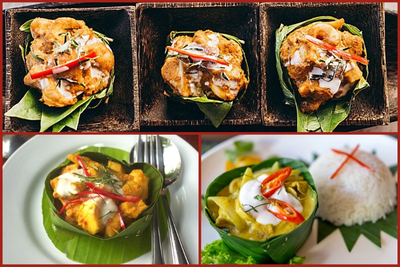Amok Steamed Fish in Cambodia