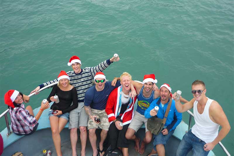 Christmas in Halong Bay, Vietnam Christmas in Halong Bay, Vietnam