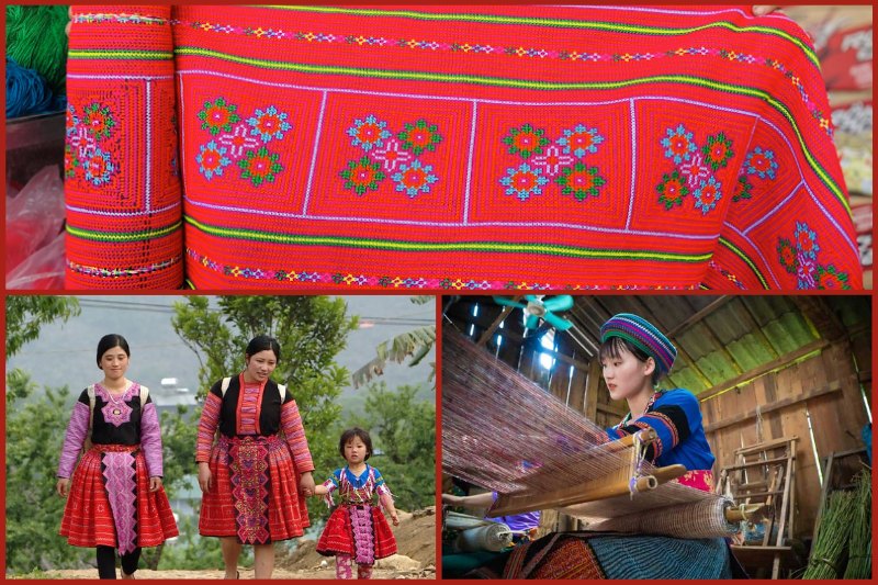 brocade20of20the20mong20people20in20northwest20vietnam Brocade of the Mong people in Northwest Vietnam
