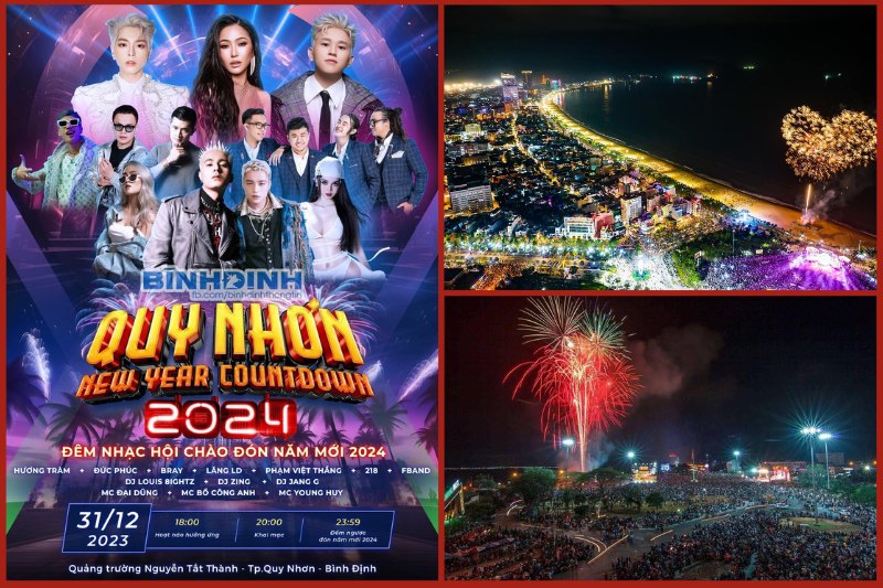 Countdown 2024 in Quy Nhon, Vietnam