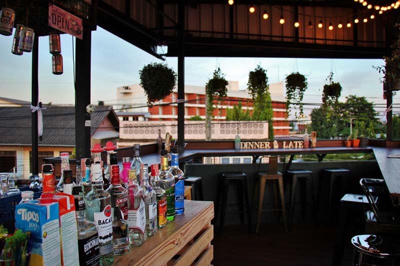 Dinner Late Café & Hangout in Chiang Rai Sunset in Chiang Rai, Thailand Family Tours
