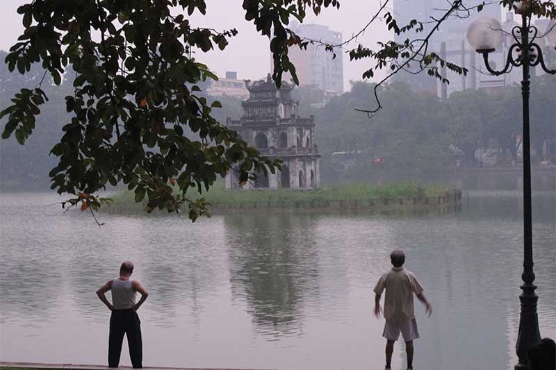 Early morning in Ho Guom Lake Early morning in Hanoi