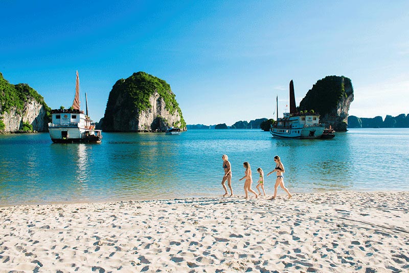 Halong Bay beaches Halong Bay