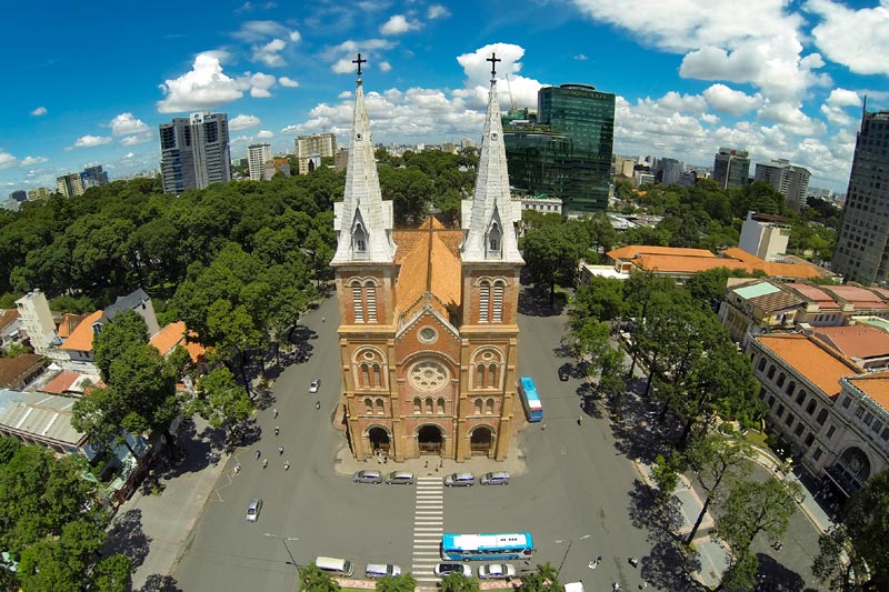 Notra-Dame-Cathedral Sai Gon Notra-Dame-Cathedral Vietnam Family Tours