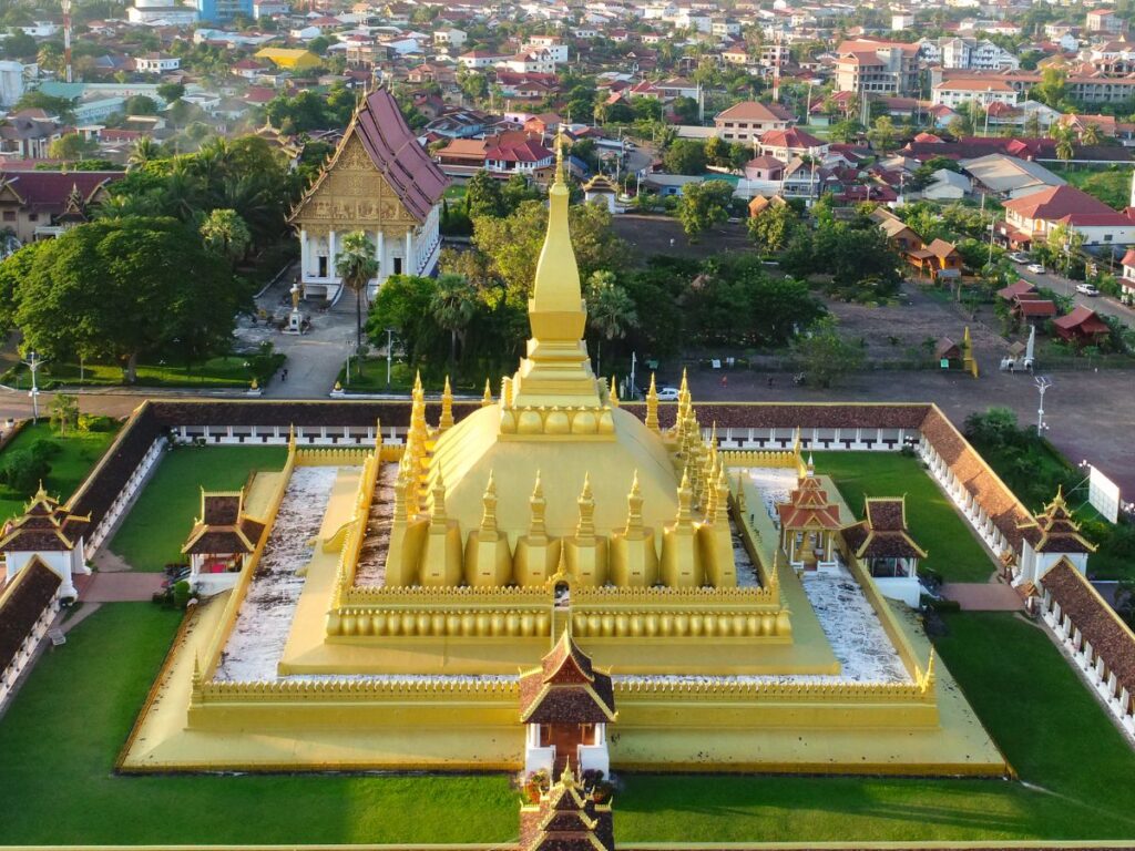 Pha That Luang, the great golden stupa of Vientiane