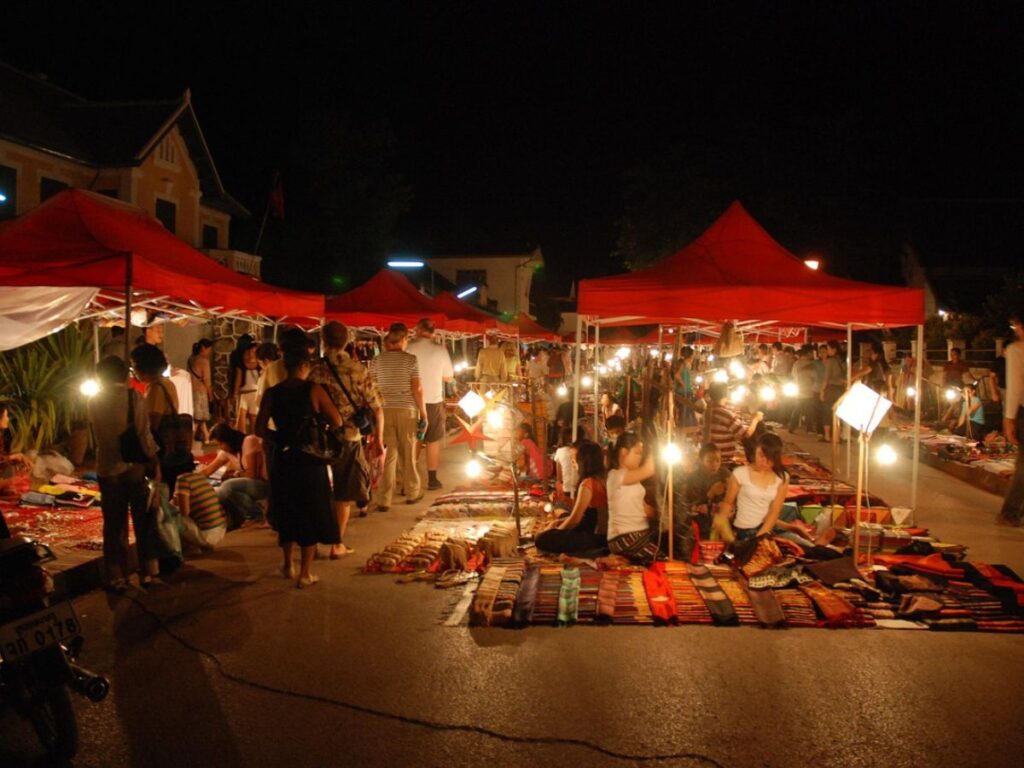 The night market of Vientiane